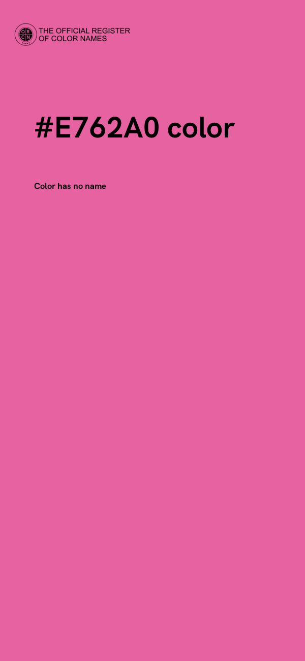 #E762A0 color image