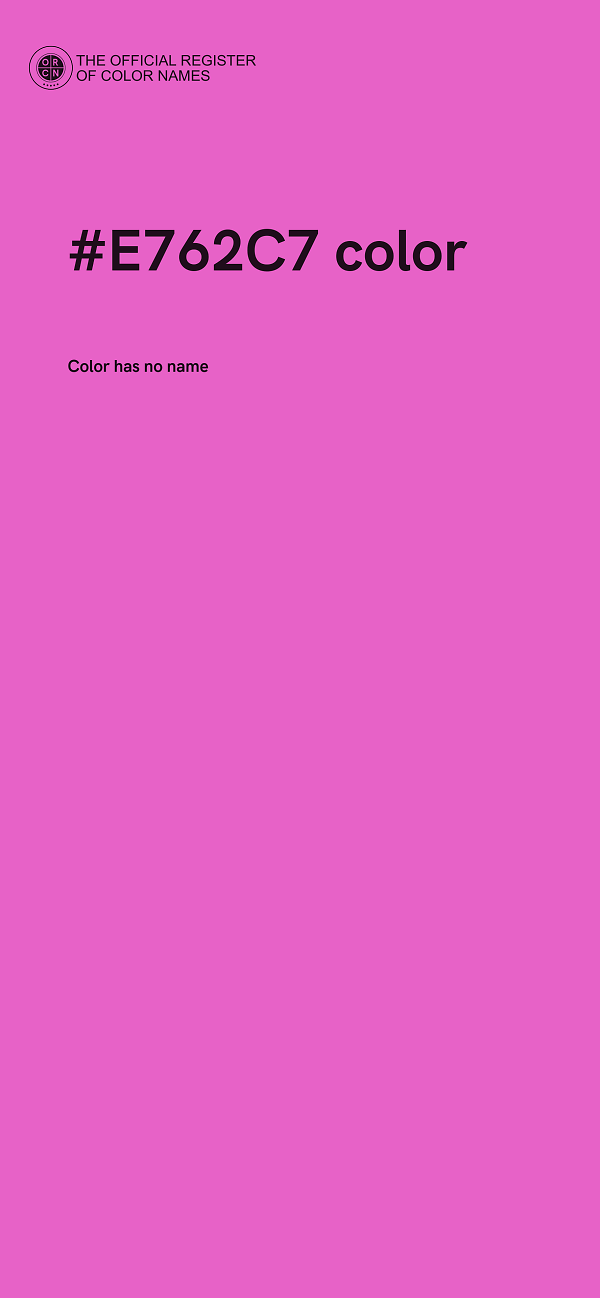 #E762C7 color image