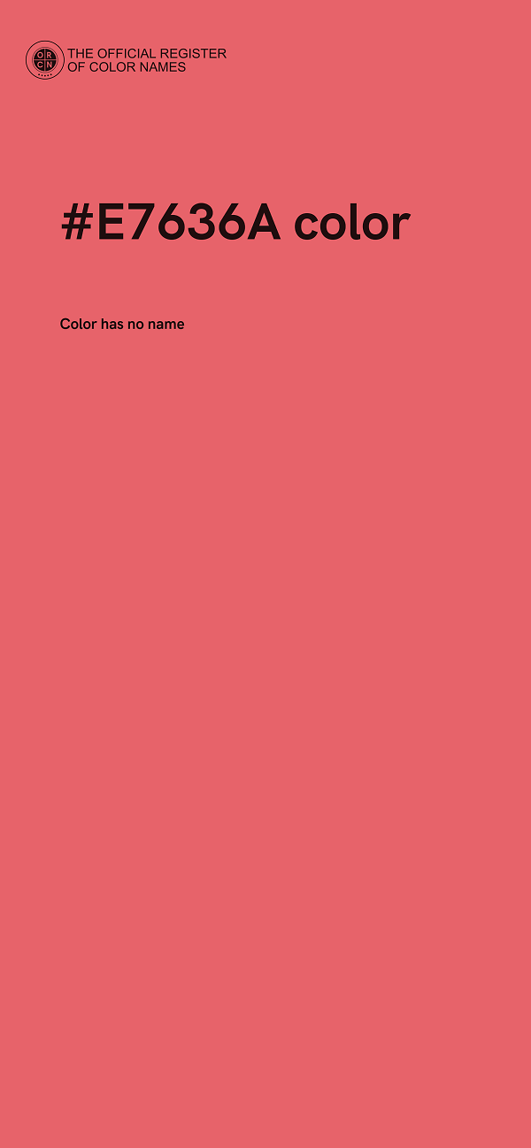 #E7636A color image