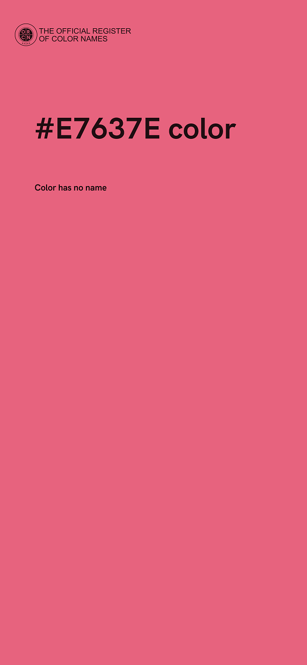 #E7637E color image