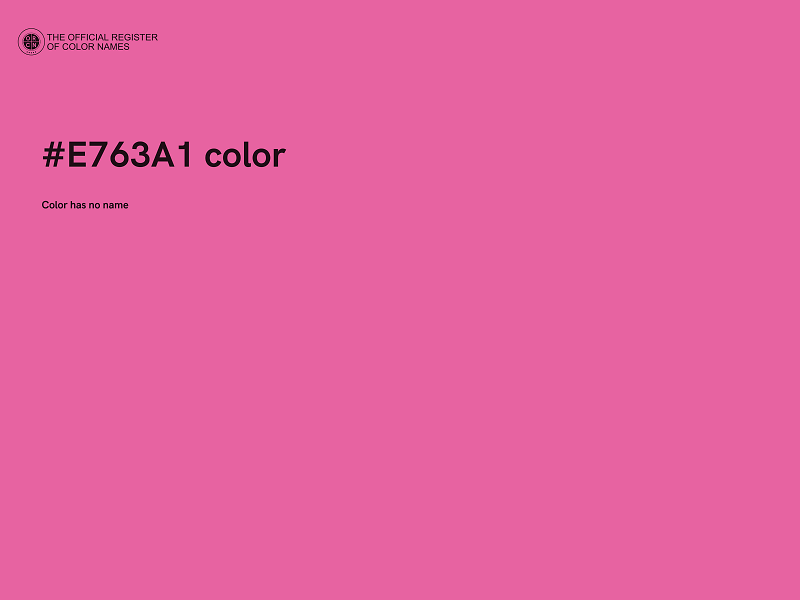 #E763A1 color image