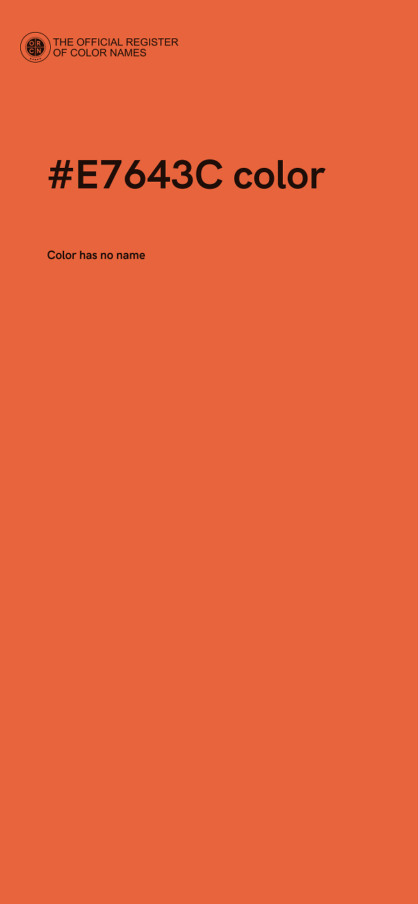#E7643C color image