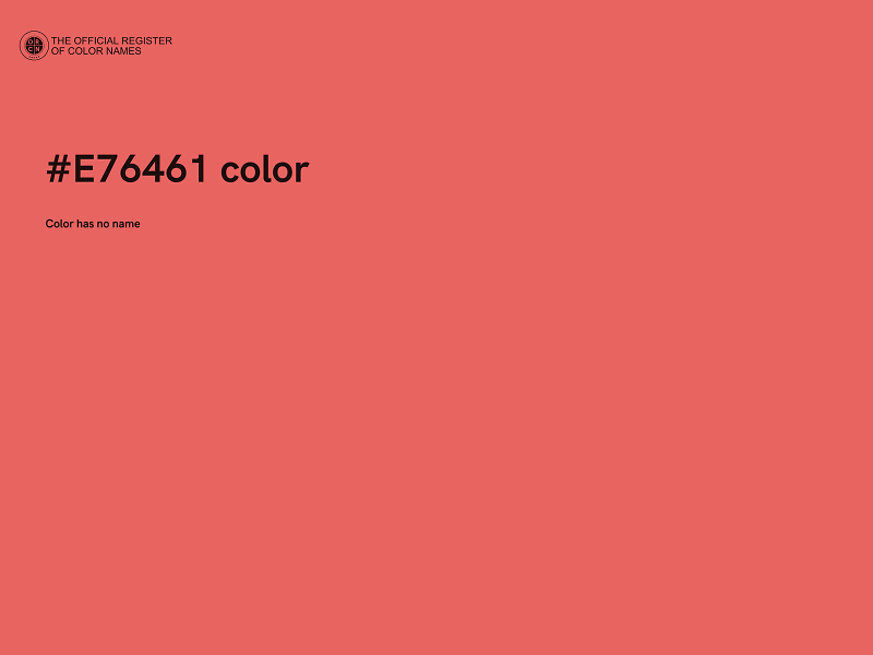 #E76461 color image