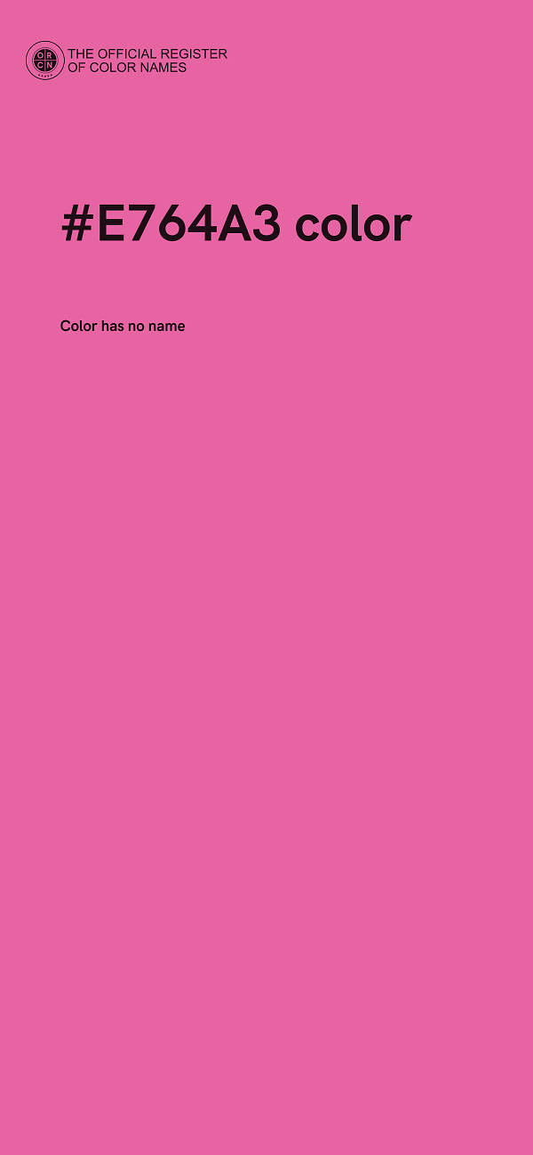 #E764A3 color image