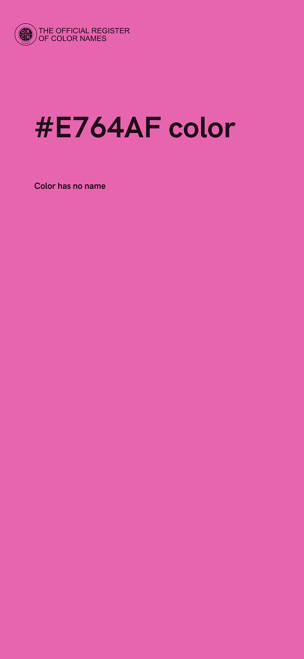 #E764AF color image