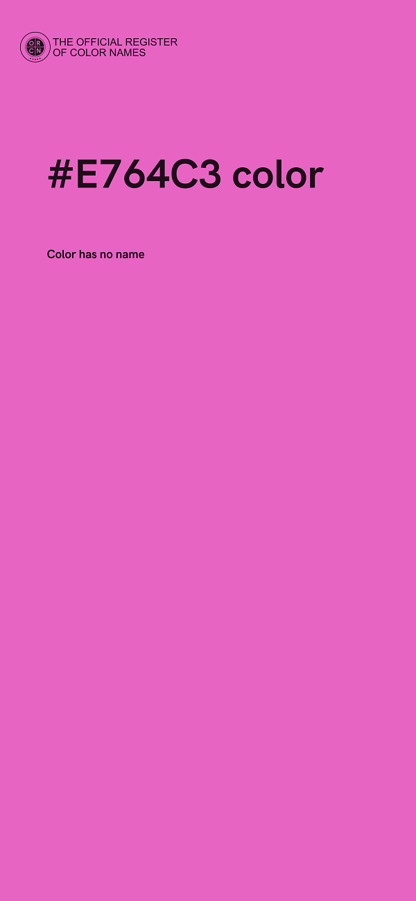 #E764C3 color image