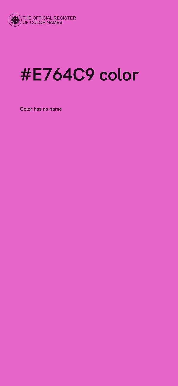 #E764C9 color image