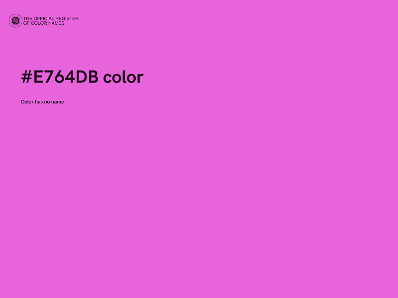 #E764DB color image