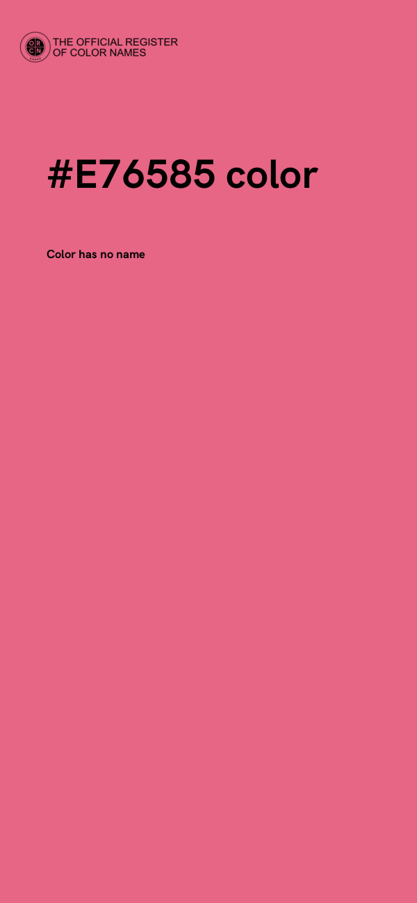 #E76585 color image
