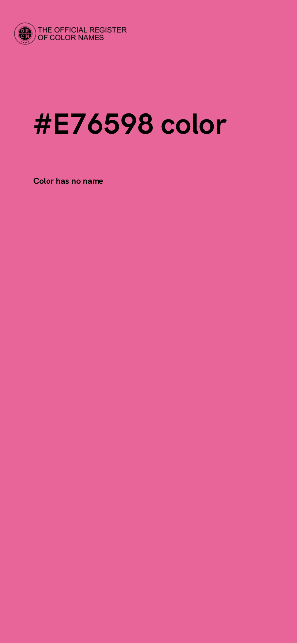 #E76598 color image
