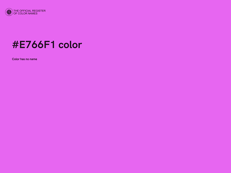 #E766F1 color image