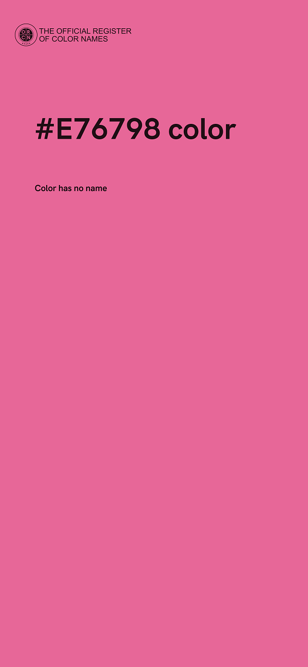 #E76798 color image