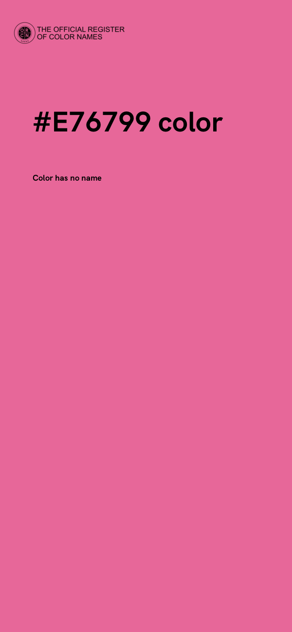 #E76799 color image
