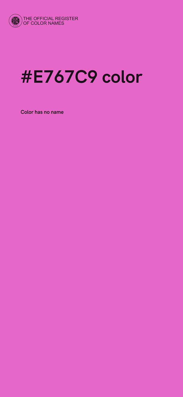 #E767C9 color image