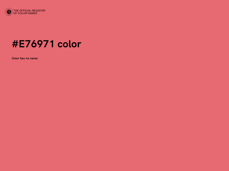#E76971 color image