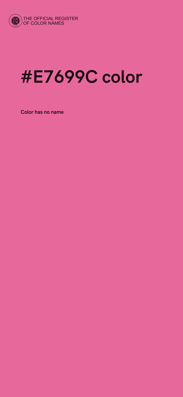 #E7699C color image