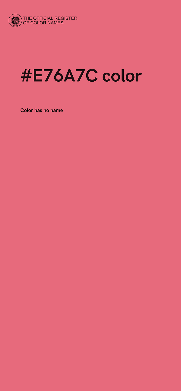 #E76A7C color image