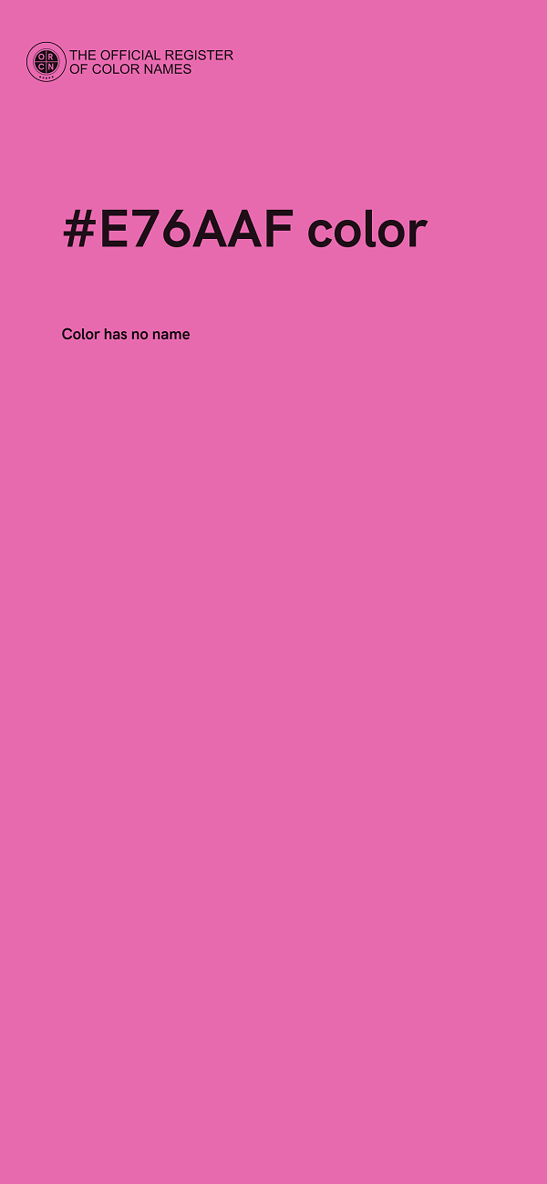 #E76AAF color image