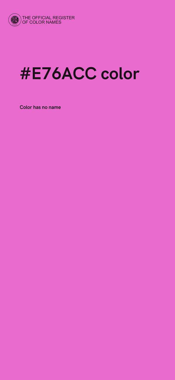 #E76ACC color image