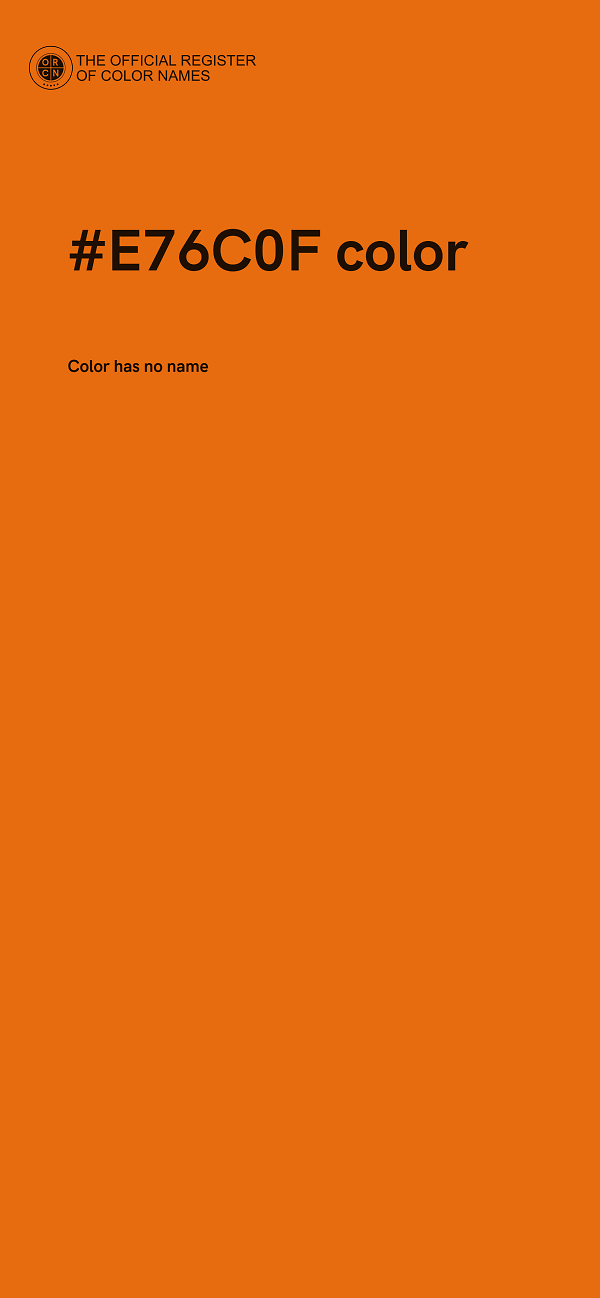 #E76C0F color image