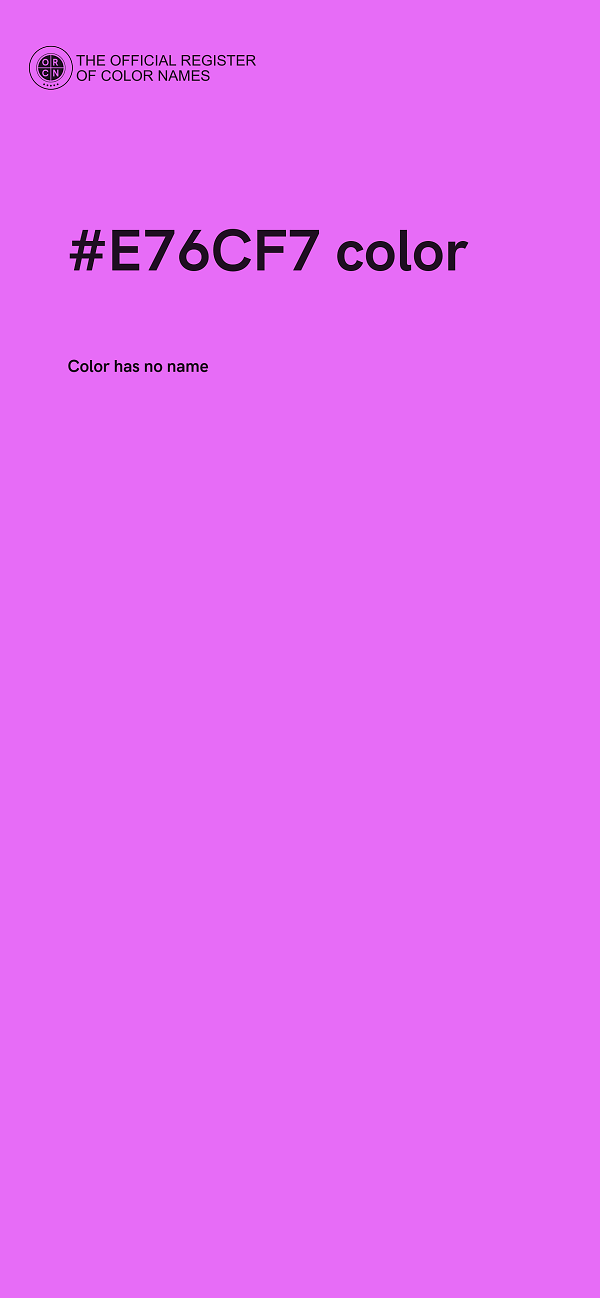 #E76CF7 color image