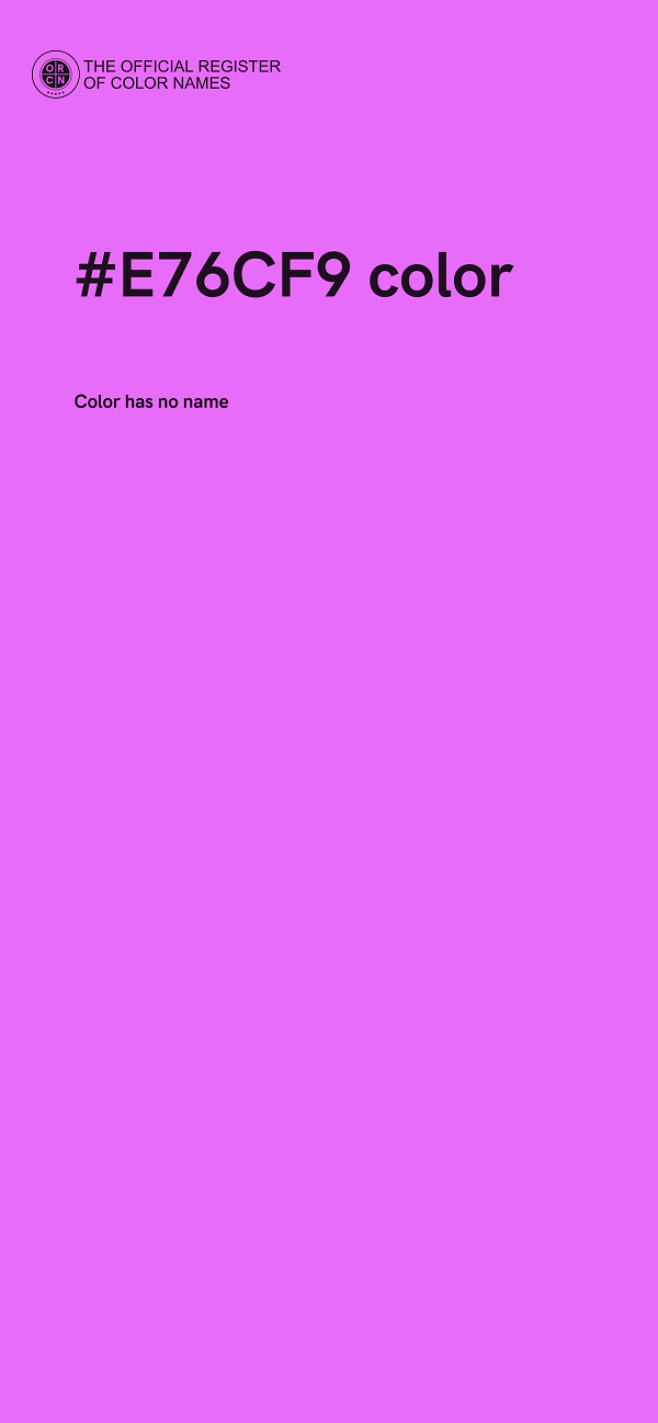 #E76CF9 color image