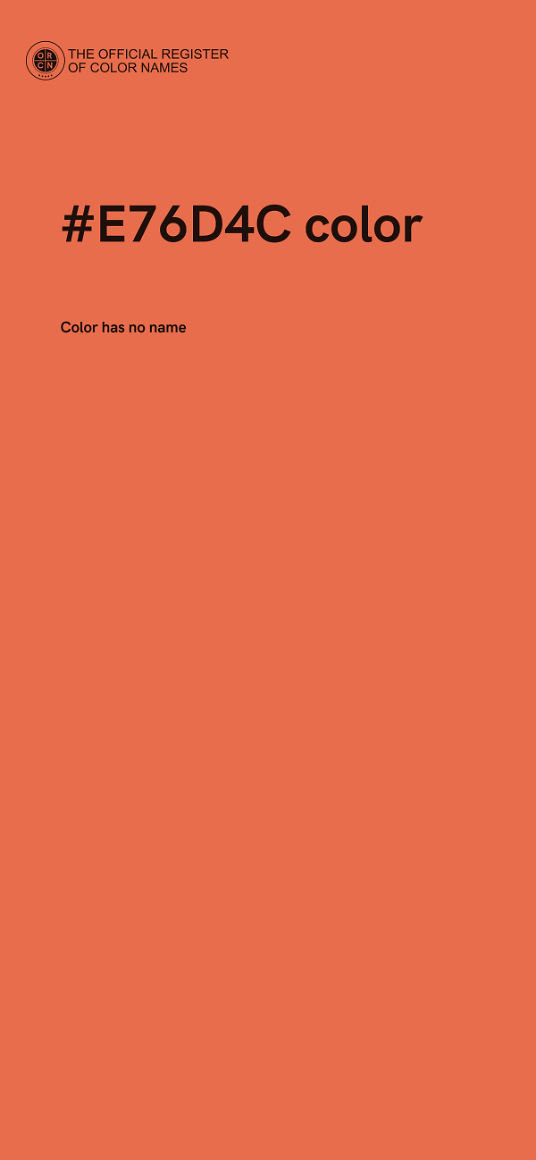 #E76D4C color image