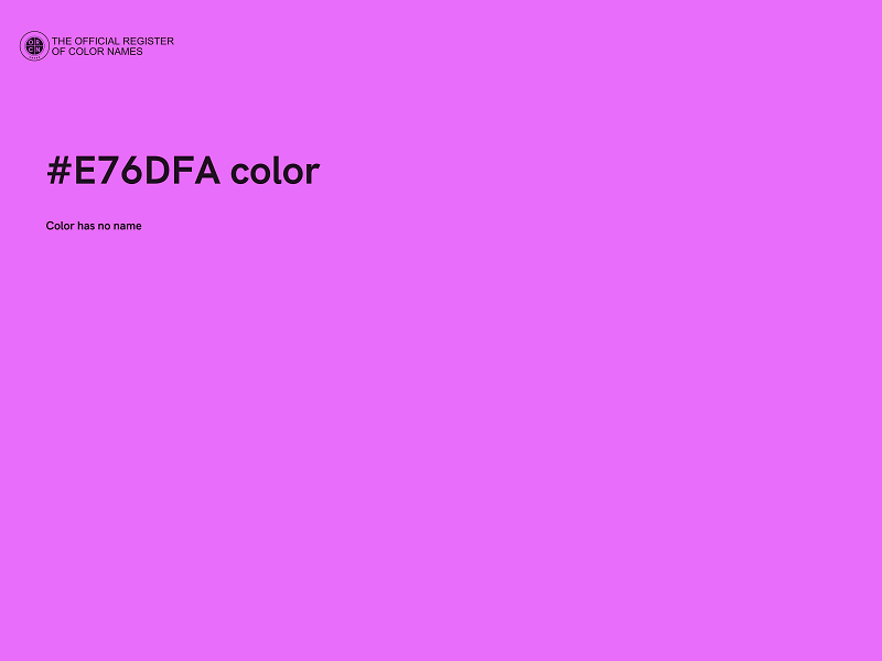 #E76DFA color image