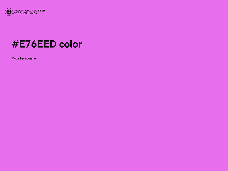 #E76EED color image