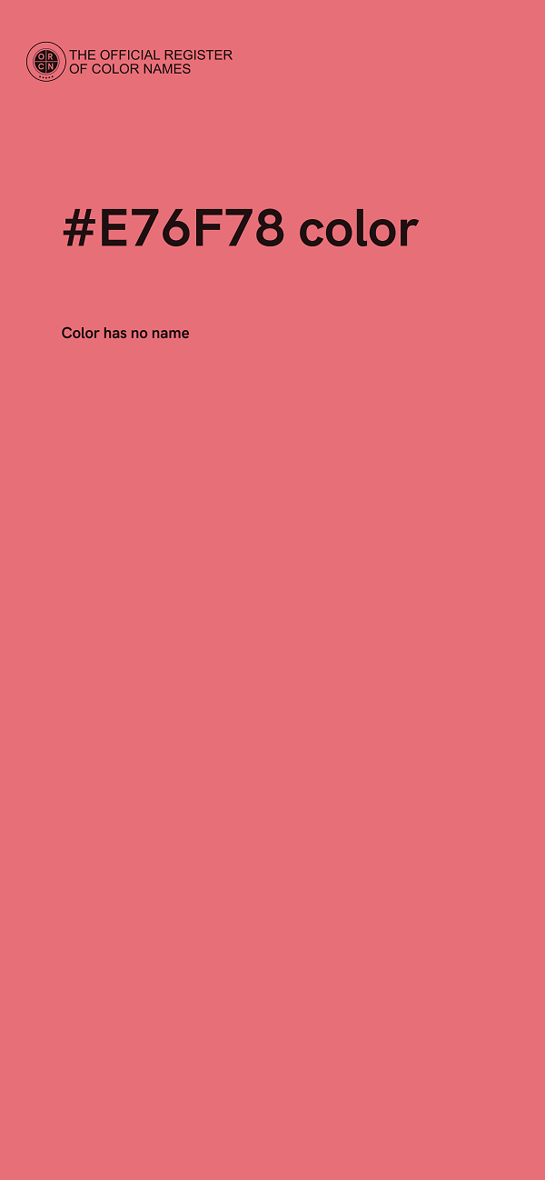#E76F78 color image