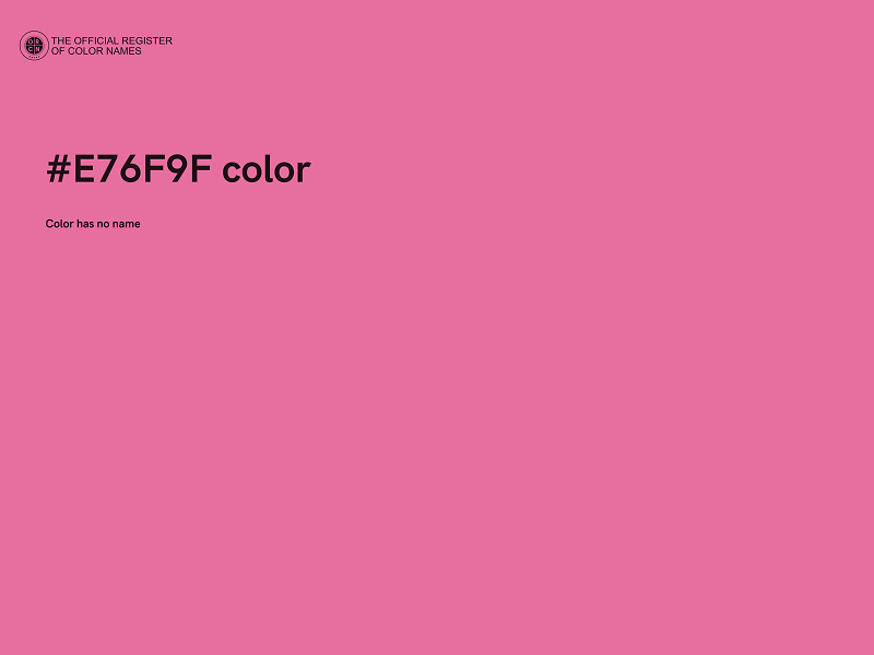 #E76F9F color image