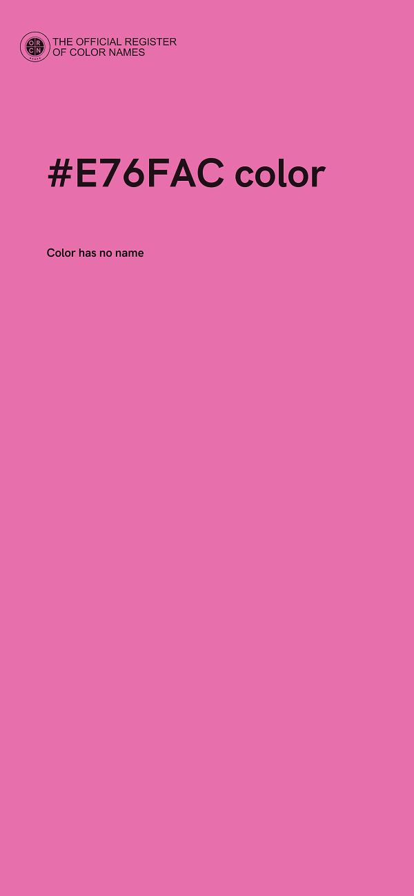 #E76FAC color image