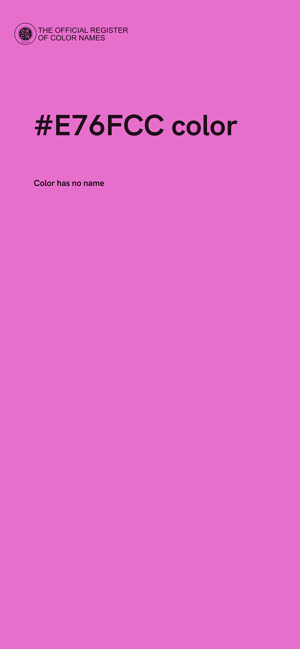 #E76FCC color image