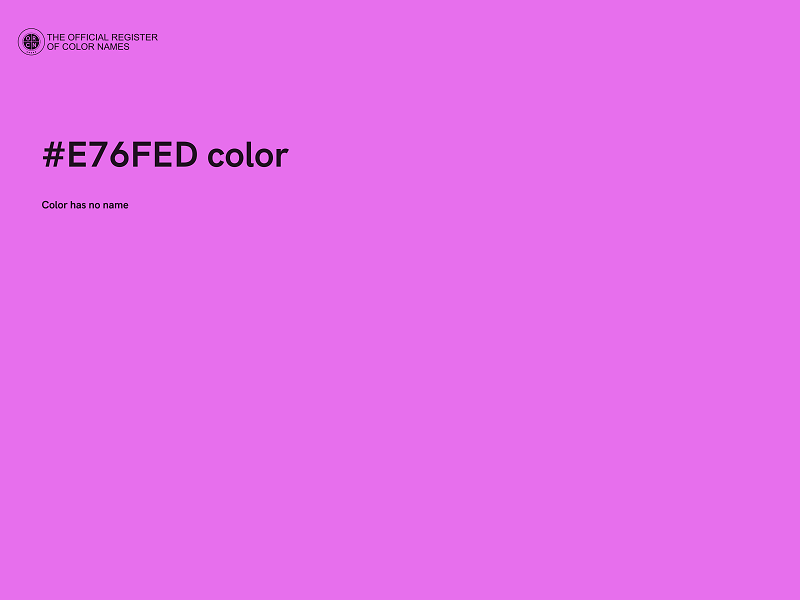 #E76FED color image