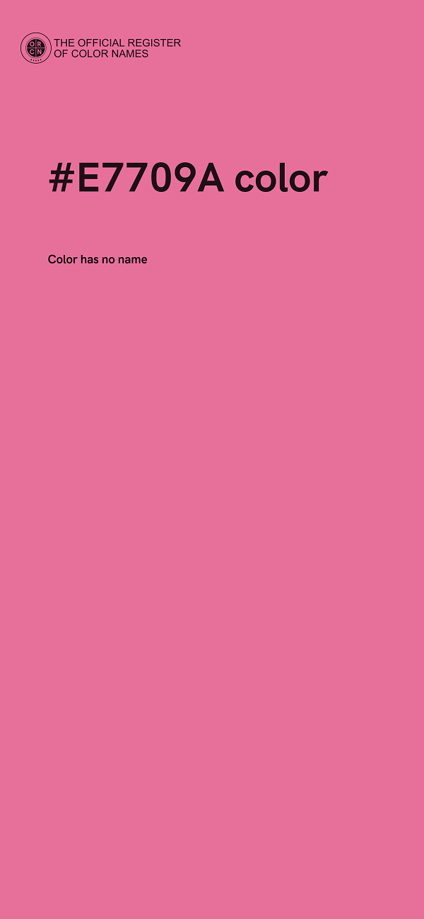 #E7709A color image
