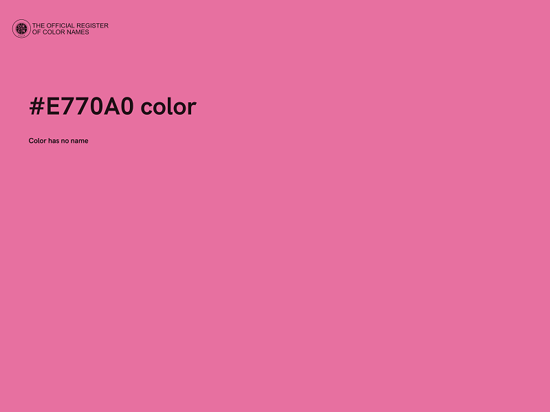 #E770A0 color image