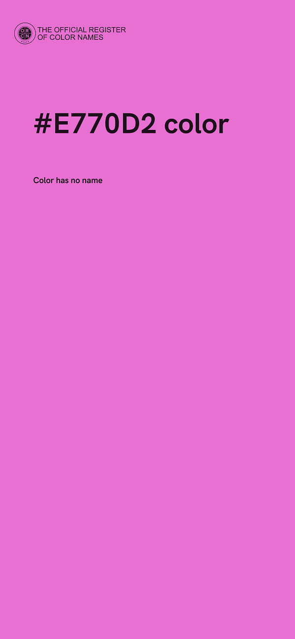 #E770D2 color image