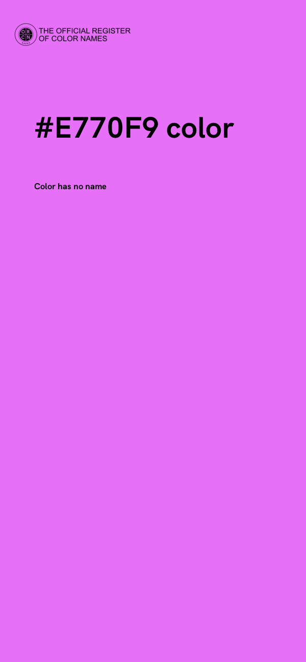 #E770F9 color image
