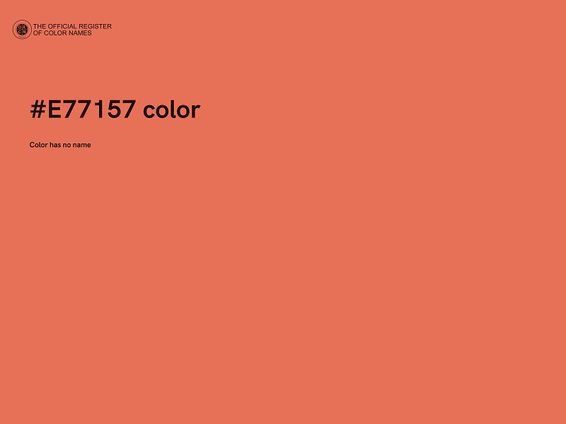 #E77157 color image