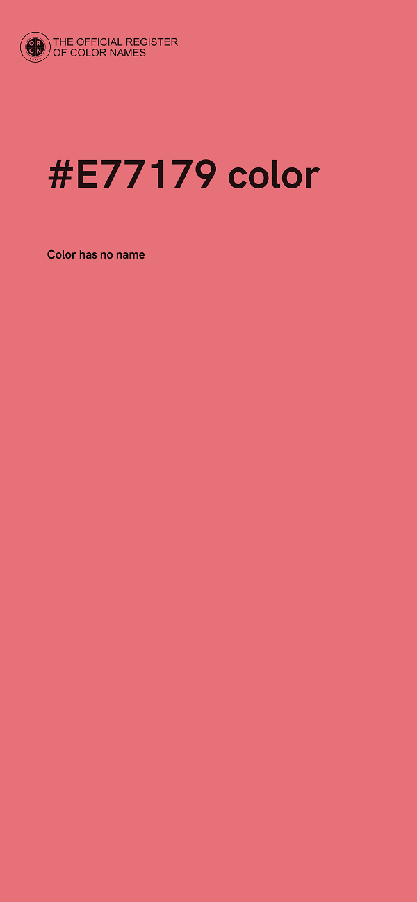 #E77179 color image