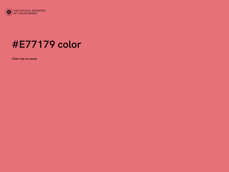 #E77179 color image