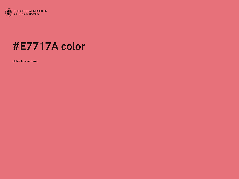 #E7717A color image