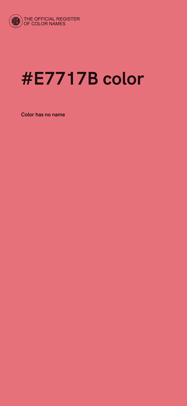 #E7717B color image
