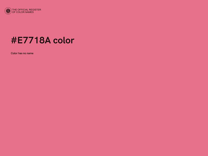 #E7718A color image