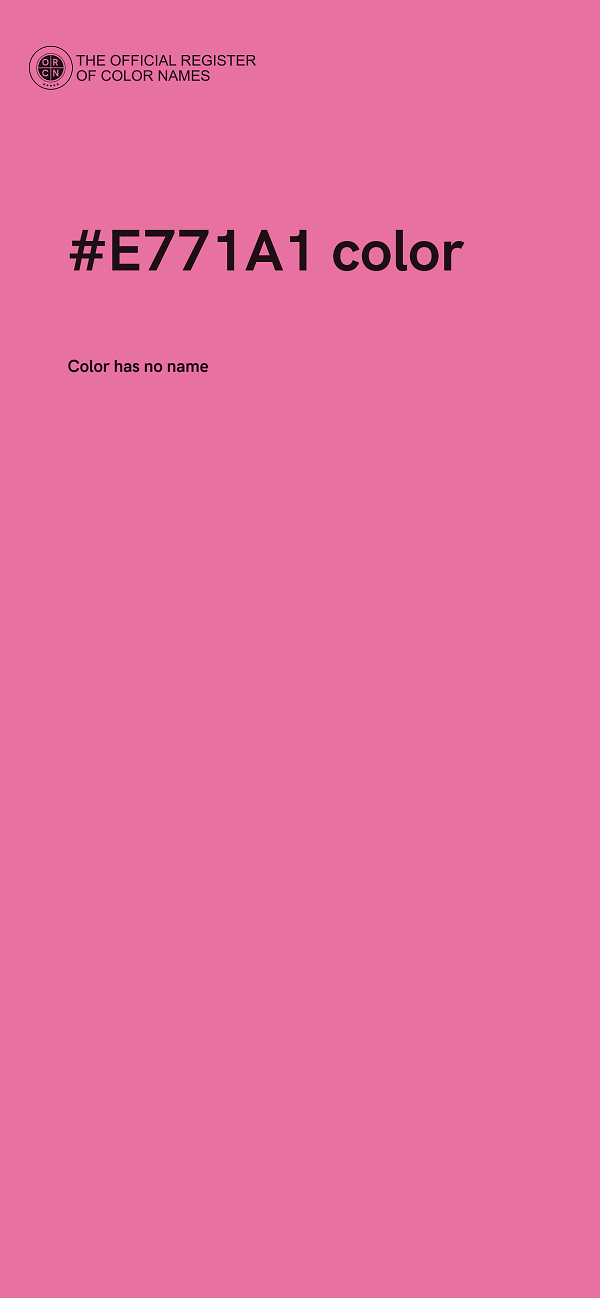 #E771A1 color image