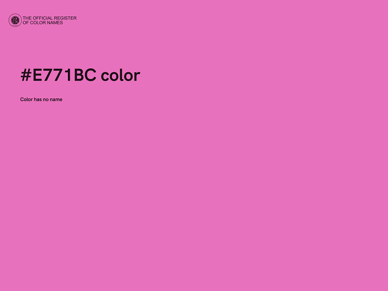 #E771BC color image