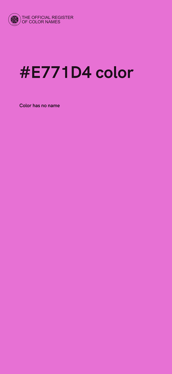 #E771D4 color image