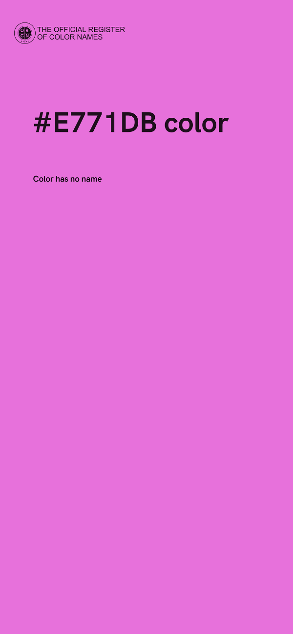 #E771DB color image