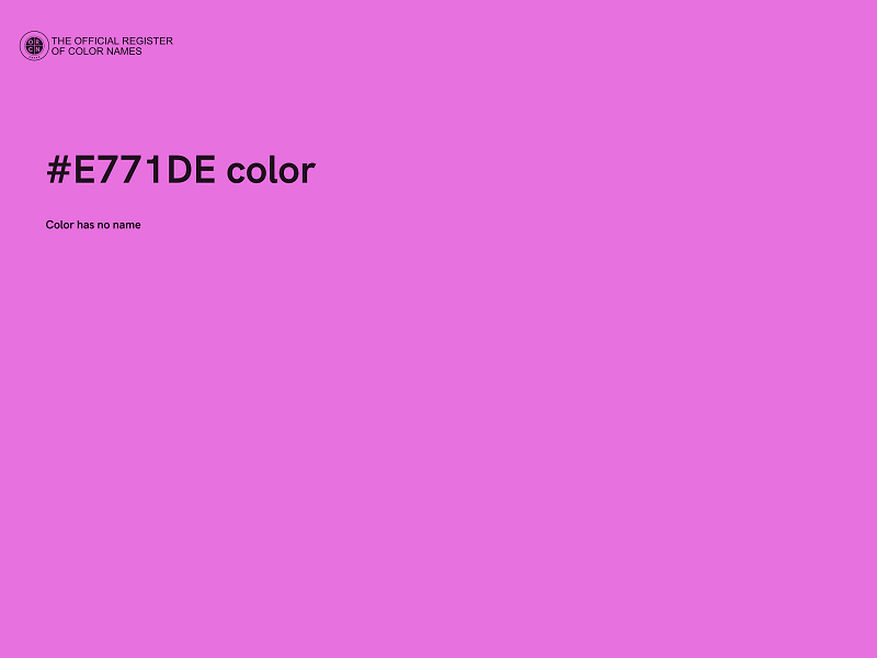 #E771DE color image