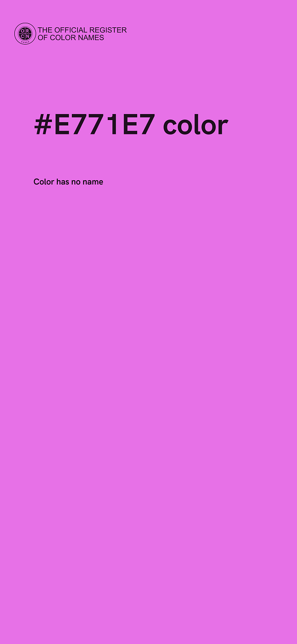 #E771E7 color image